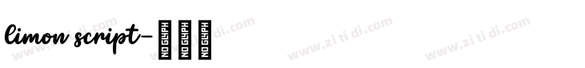 limon script字体转换